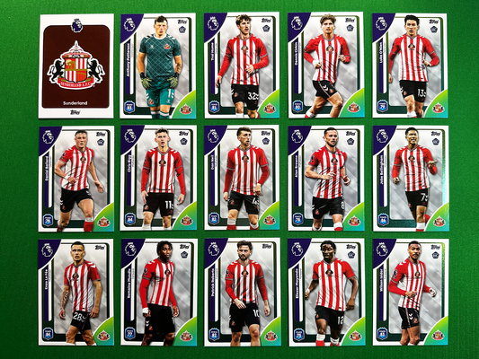 Sunderland Full Base Set - Topps Premier League 2026