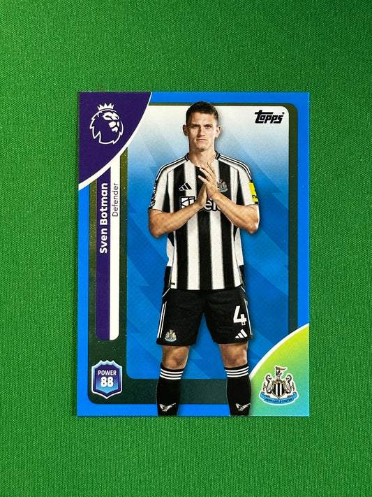 Sven Botman Blue Parallel Base - Topps Premier League 2026