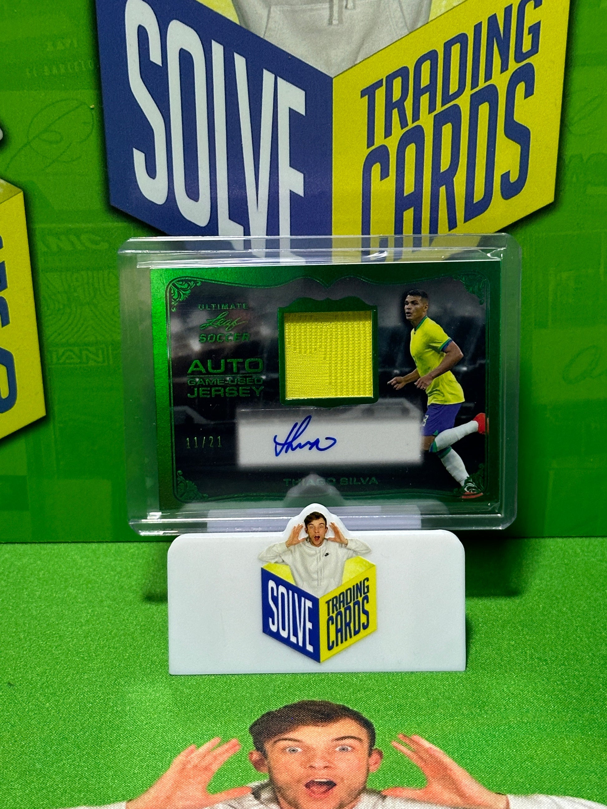 Thiago Slva Autograph Patch 11/21 - Leaf Ultimate Soccer 2022 Main