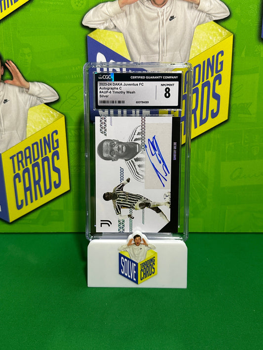 Timothy Weah Autograph 07/39 - DAKA Juventus 2023-24 - CGC 8