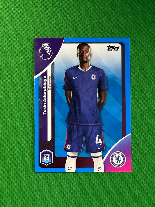 Tosin Adarabioyo Blue Parallel Base - Topps Premier League 2026