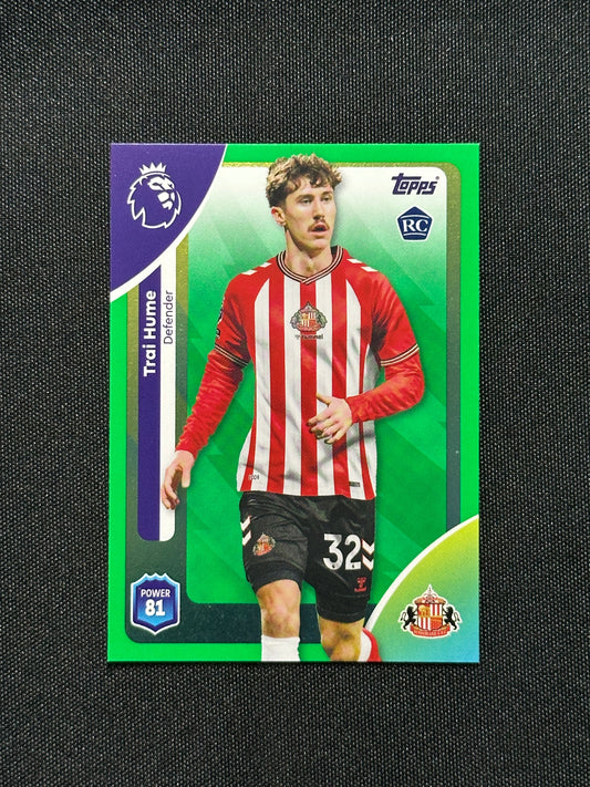 Trail Hume Green Parallel Base - Topps Premier League 2026