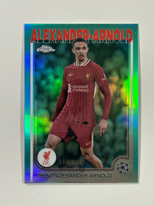 Trent Alexander-Arnold Numbered Parallel 110/199 - Topps Chrome 2024/25