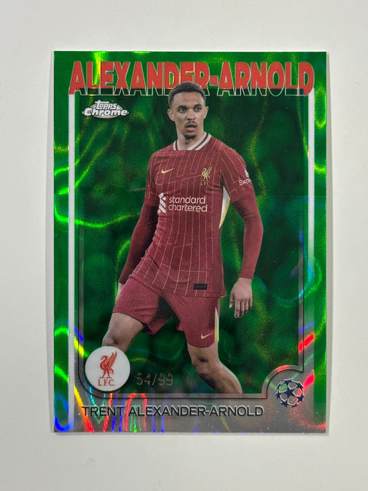 Trent Alexander-Arnold Numbered Parallel 54/99 - Topps Chrome 2024/25