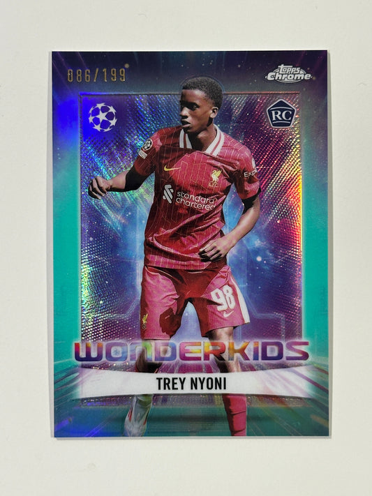 Trey Nyoni Numbered Parallel 86/199 - Topps Chrome 2024/25
