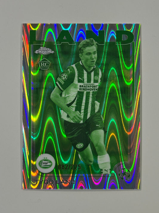 Tygo Land Numbered Parallel 82/225 - Topps Chrome 2024/25