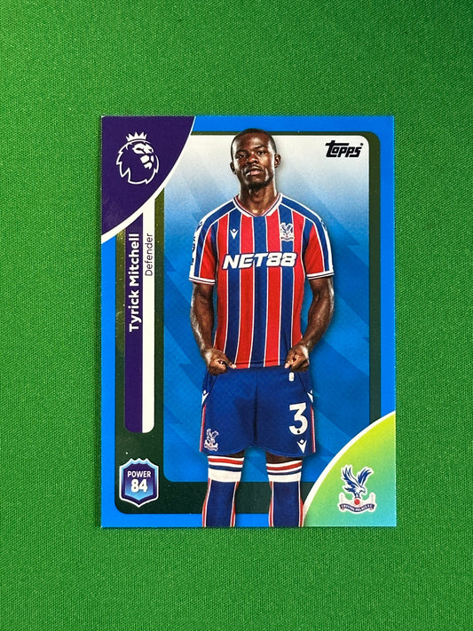 Tyrick Mitchell Blue Parallel Base - Topps Premier League 2026