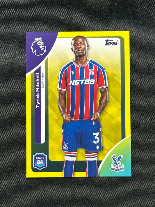 Tyrick Mitchell Yellow Parallel Base - Topps Premier League 2026