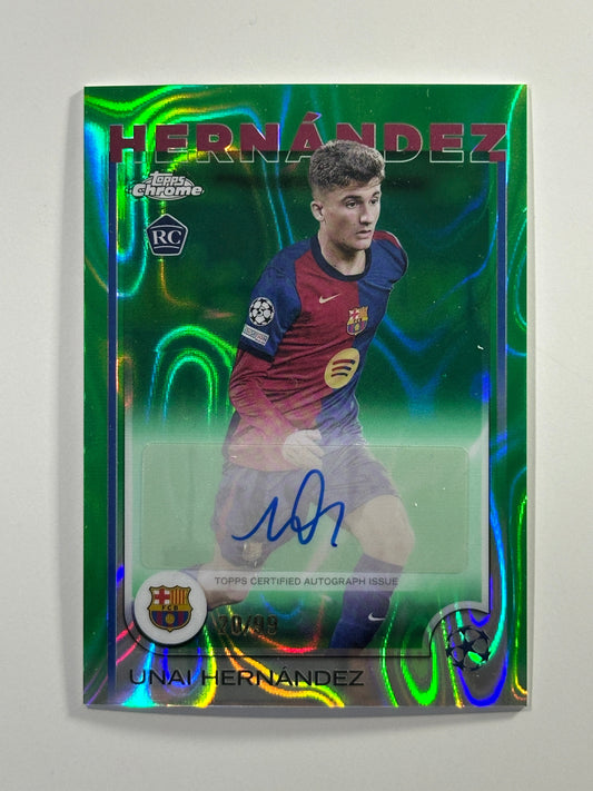 Unai Hernandez Autograph 20/99 - Topps Chrome 2024/25