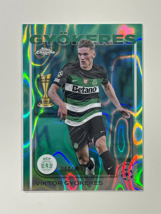 Viktor Gyokeres Numbered Parallel 44/199 - Topps Chrome 2024/25