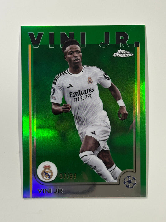 Vini Jr Numbered Parallel 37/99 - Topps Chrome 2024/25