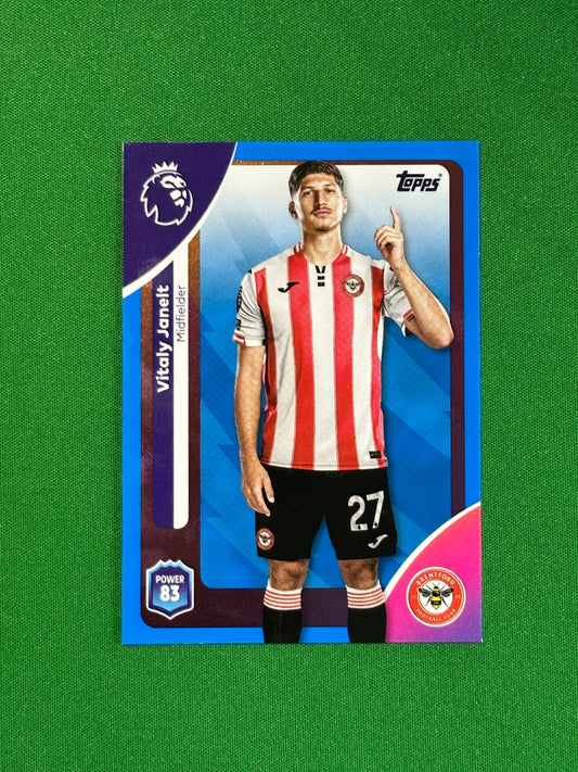 Vitaly Janelt Blue Parallel Base - Topps Premier League 2026