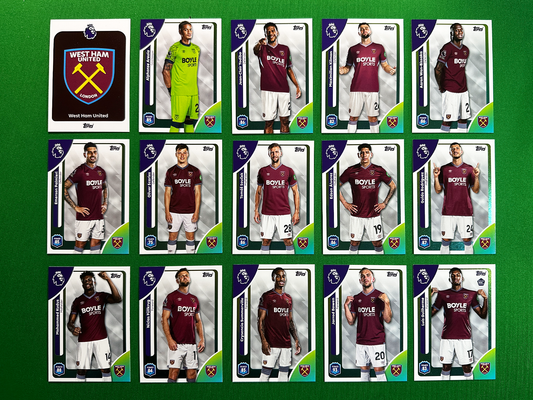 West Ham Full Base Set - Topps Premier League 2026