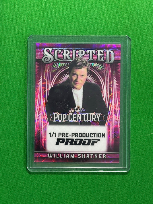 William Shatner Pre-Production Proof 1/1 - Leaf Pop Century 2025