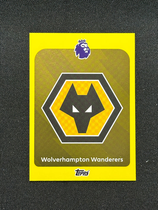 Wolverhampton Wandrers Badge Yellow Parallel Base - Topps Premier League 2026