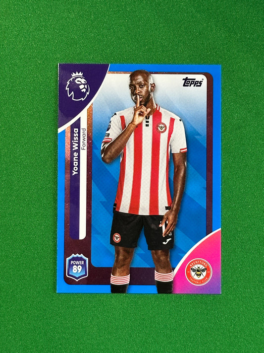 Yaane Wisaa Blue Parallel Base - Topps Premier League 2026