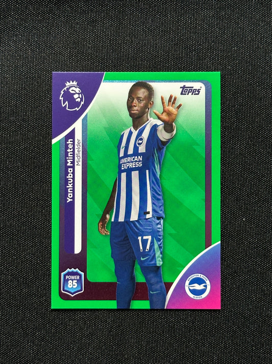 Yankuba Minteh Green Parallel Base - Topps Premier League 2026
