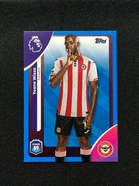 Yoane Wissa Blue Parallel Base - Topps Premier League 2026