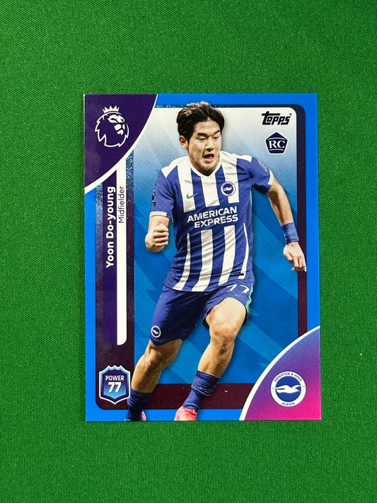 Yoon Do-Young Blue Parallel Base - Topps Premier League 2026