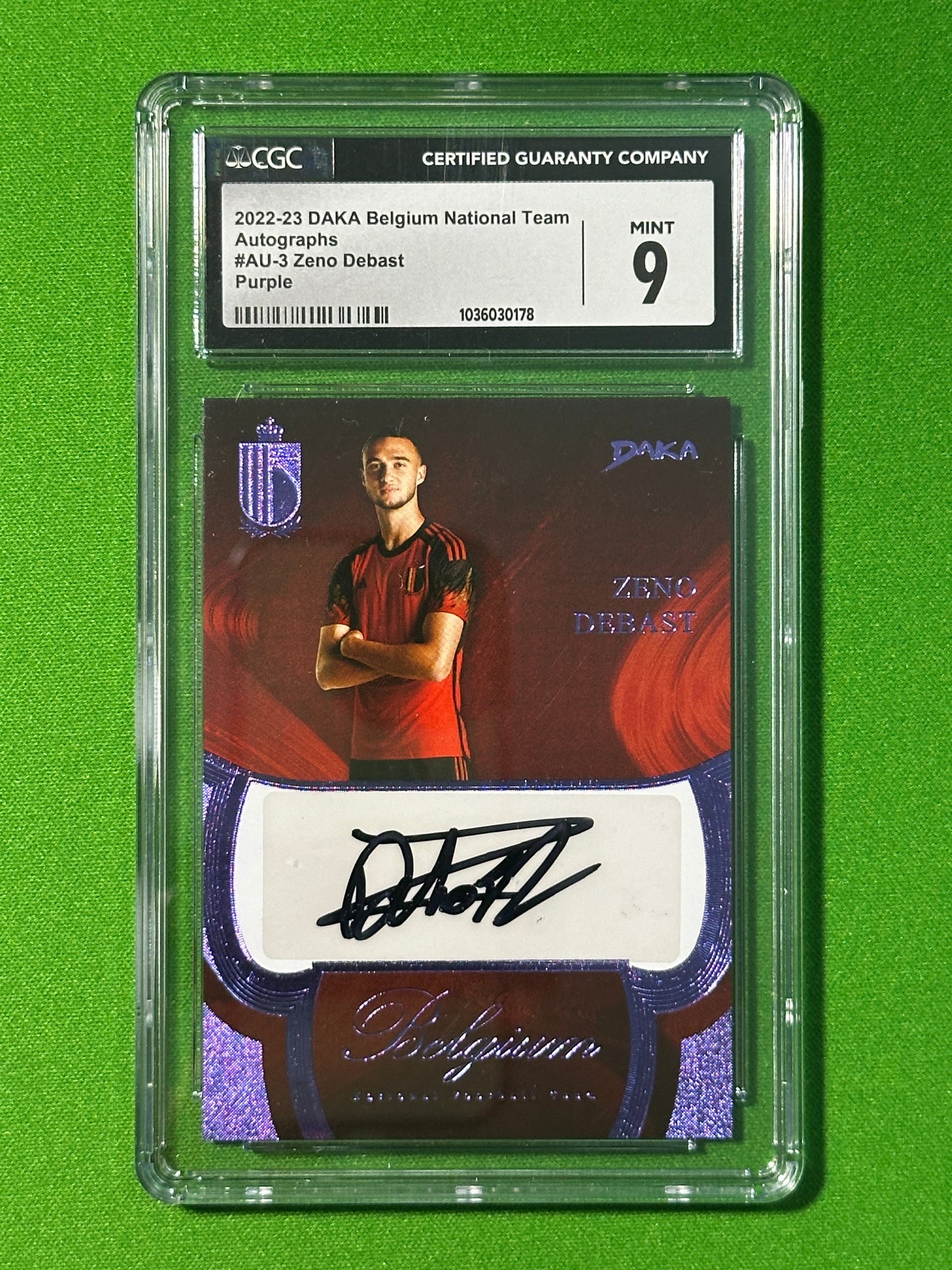 Zeno Debast Autograph 23/25 - DAKA Belgium 2022-23 - CGC 9