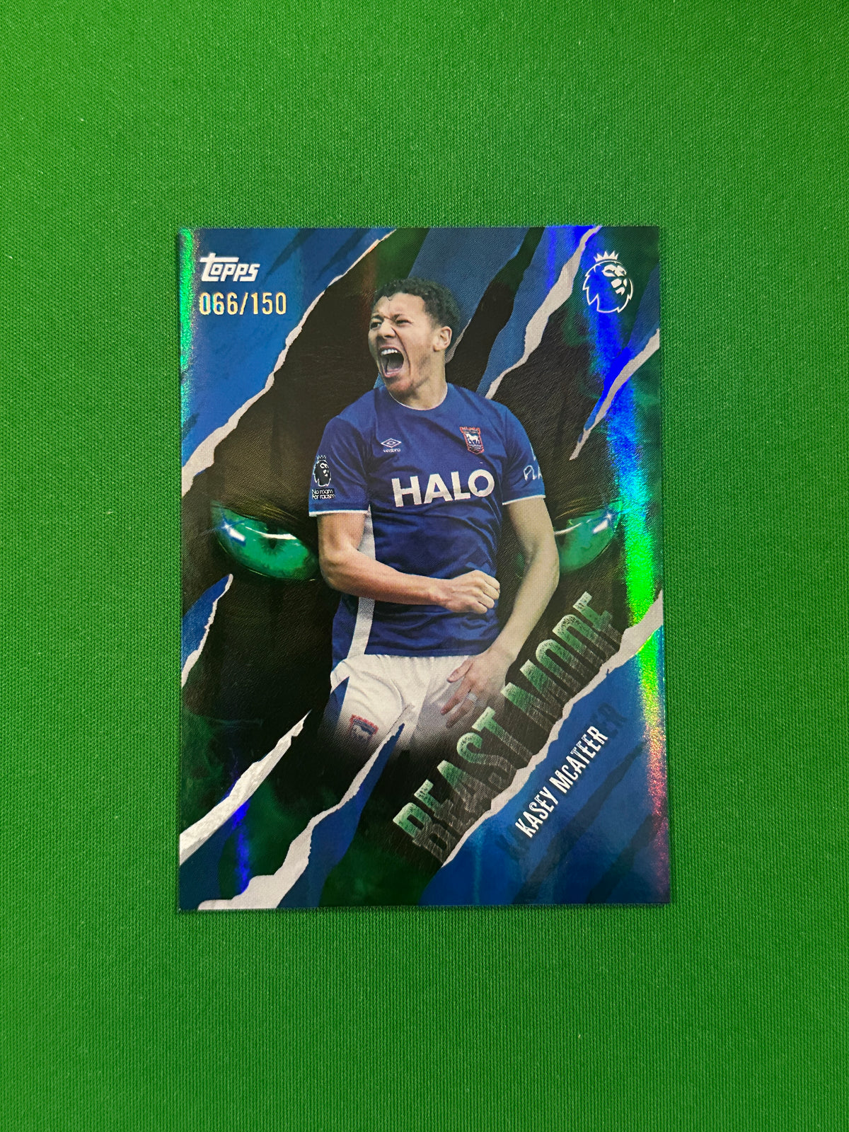 Kasey McAteer Beast Mode Blue 066/150 — front