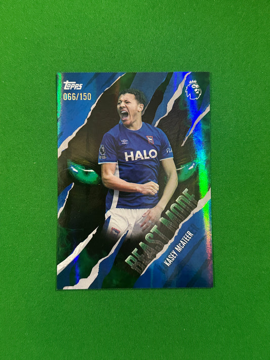 Kasey McAteer Beast Mode Blue 066/150 — front