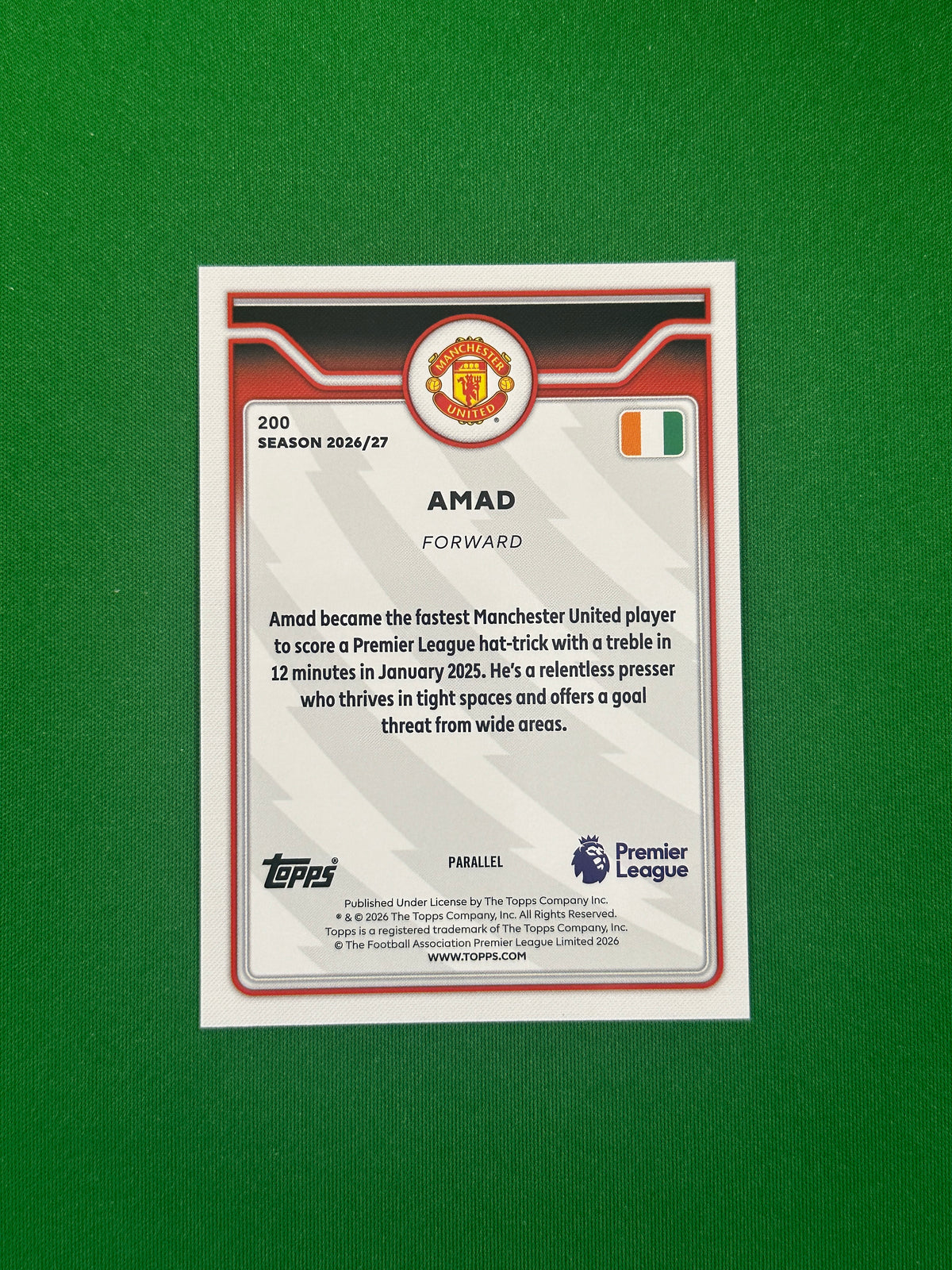 Amad Green 86/99 — back