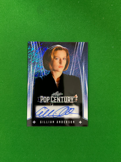 Gillian Anderson Autograph 3/3 - Leaf Pop Century 2025 - front