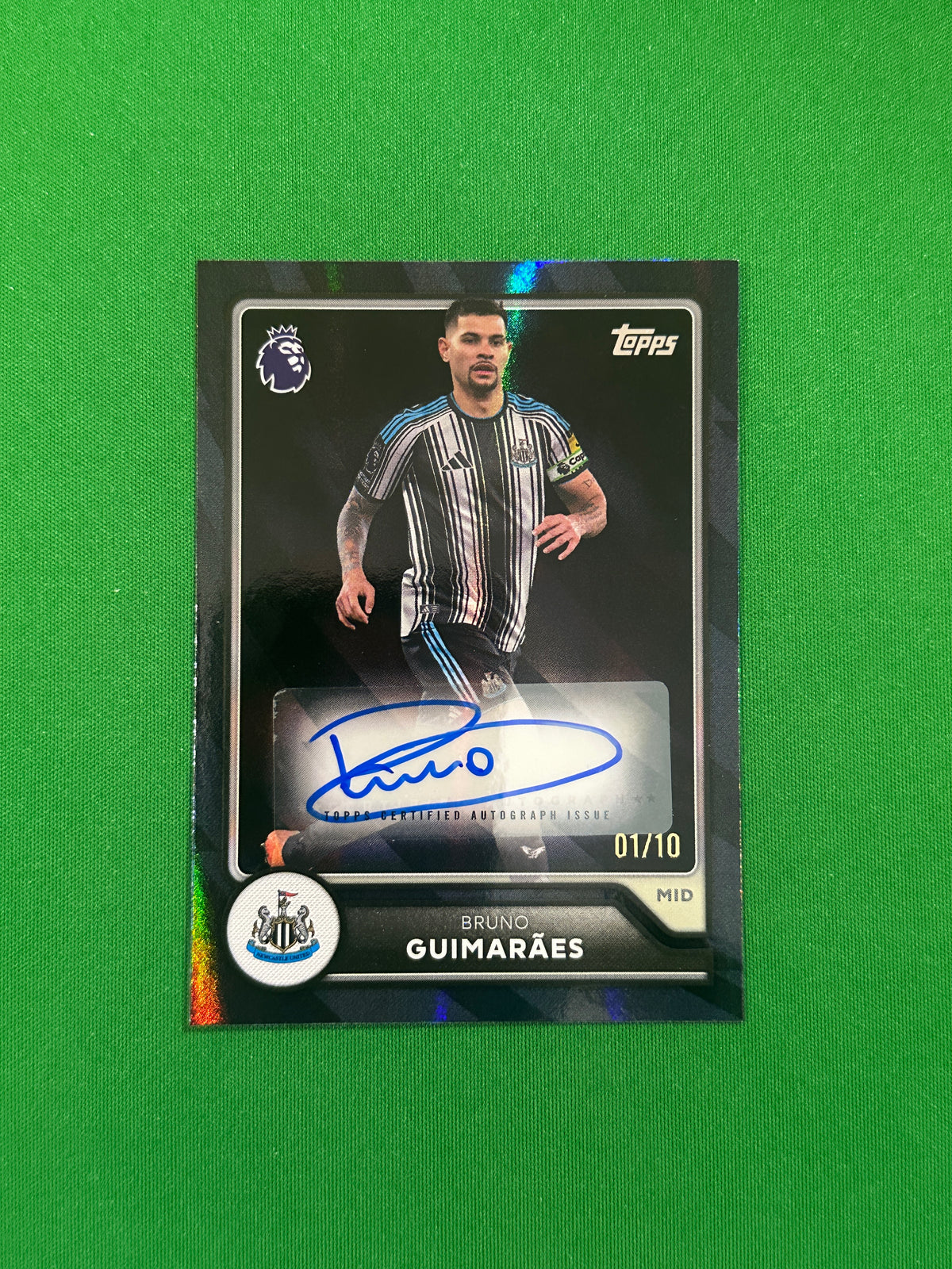Bruno Guimarães Autograph Black 01/10 — front