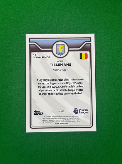 Youri Tielemans Blue 059/150 — back