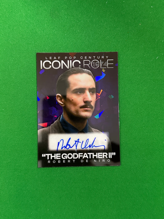 Robert De Niro Iconic Role - The Godfather II Autograph 1/1 - Leaf Pop Century 2025 - front