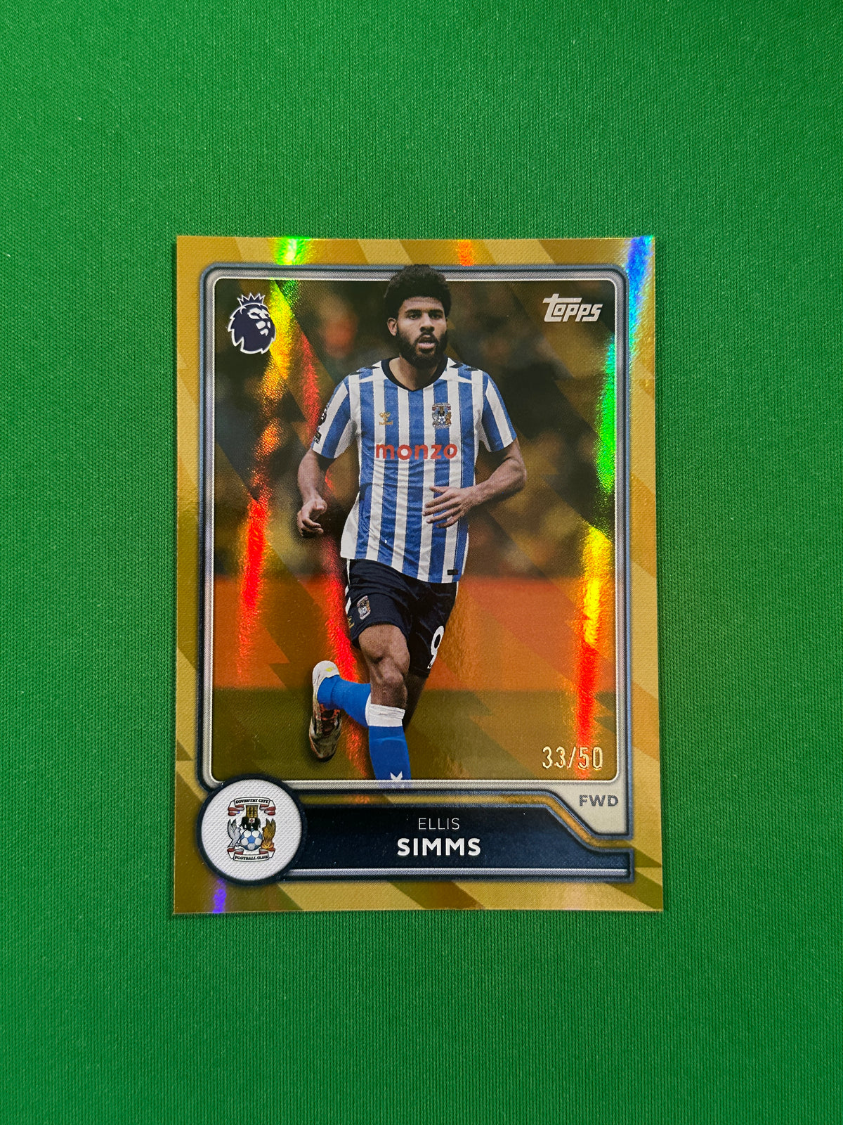 Ellis Simms Gold 33/50 — front