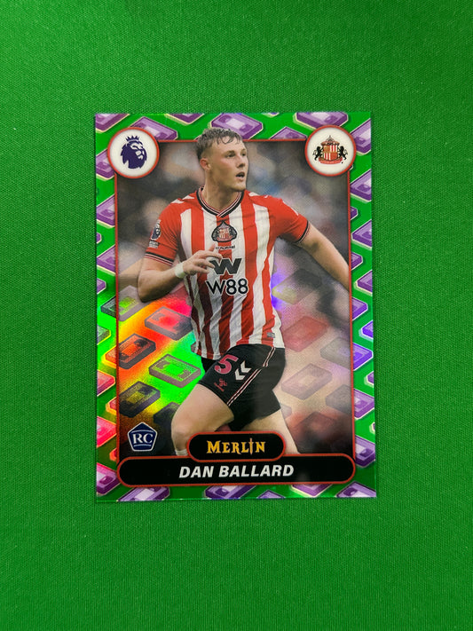 Dan Ballard Rookie Parallel Vintage Merlin - 2026 Topps Merlin Premier League - front