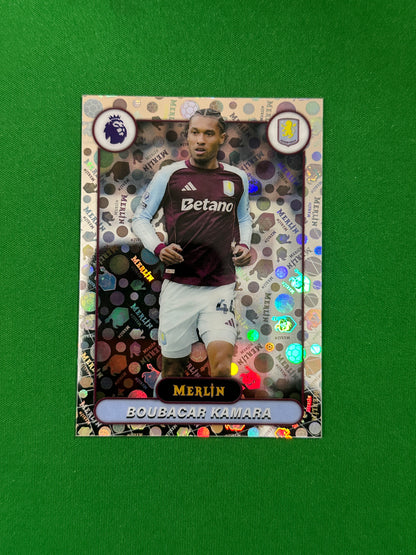 Boubacar Kamara Parallel Vintage Merlin - 2026 Topps Merlin Premier League - front