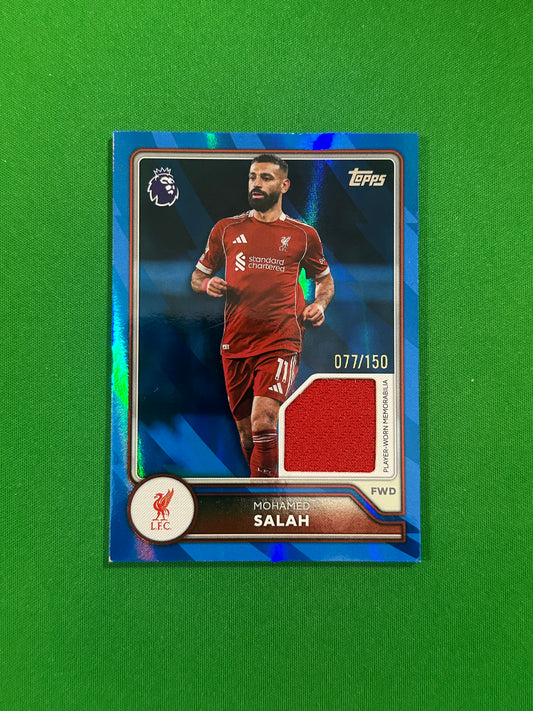 Mohamed Salah Relic Blue 077/150 — front