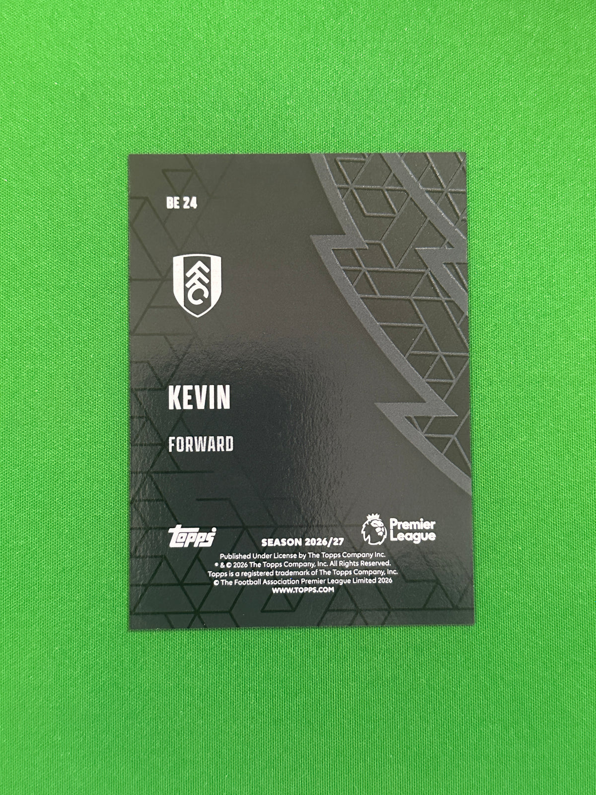 Kevin Black Edge — back