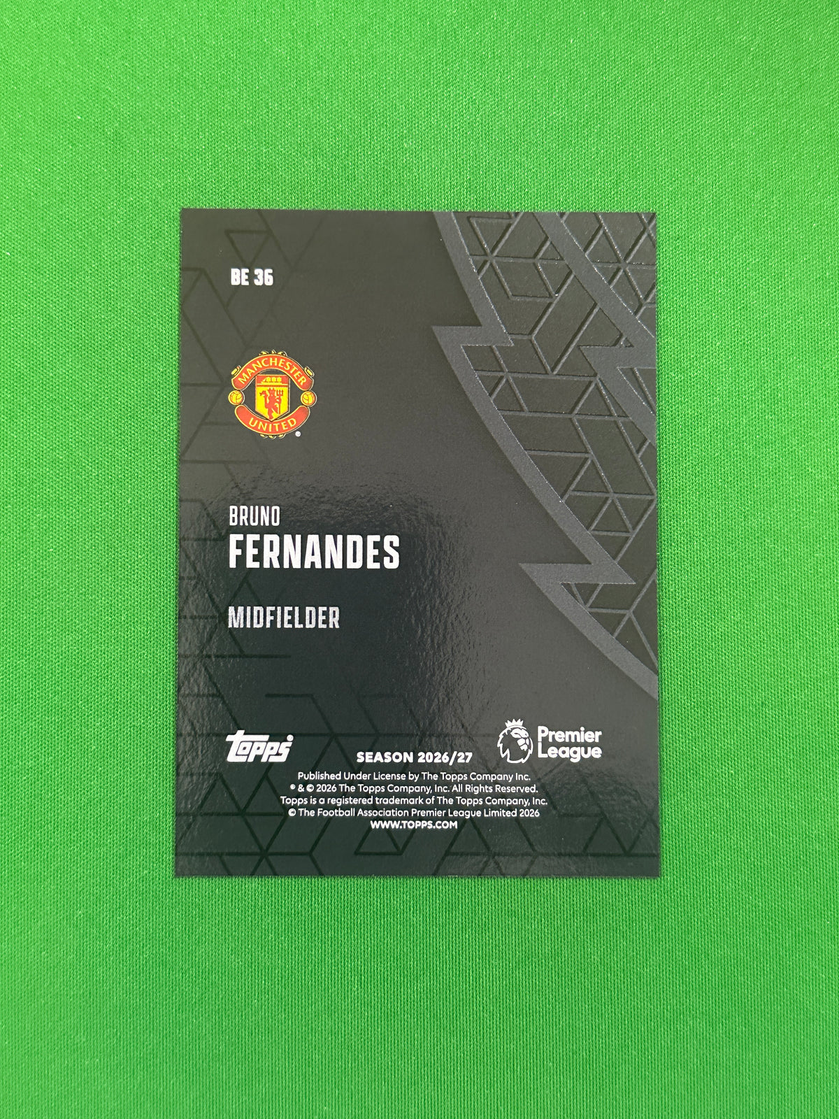 Bruno Fernandes Black Edge — back