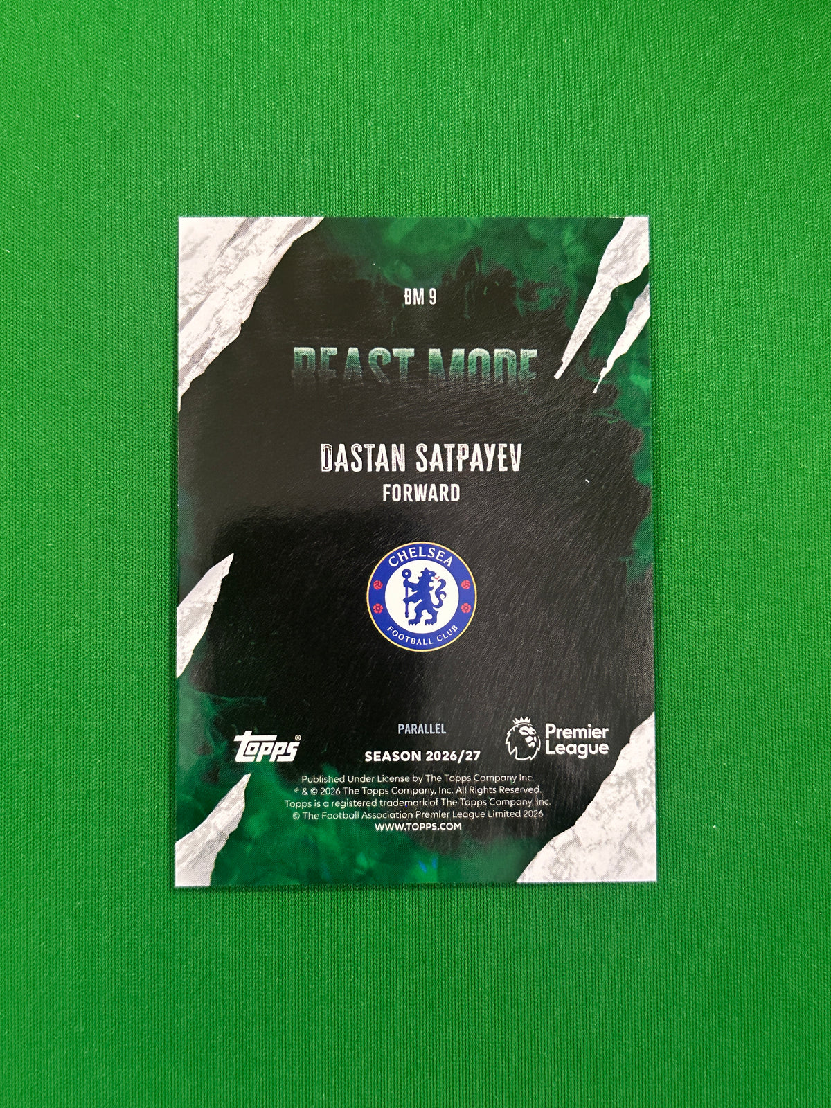 Dastan Satpayev Beast Mode Blue 013/150 — back