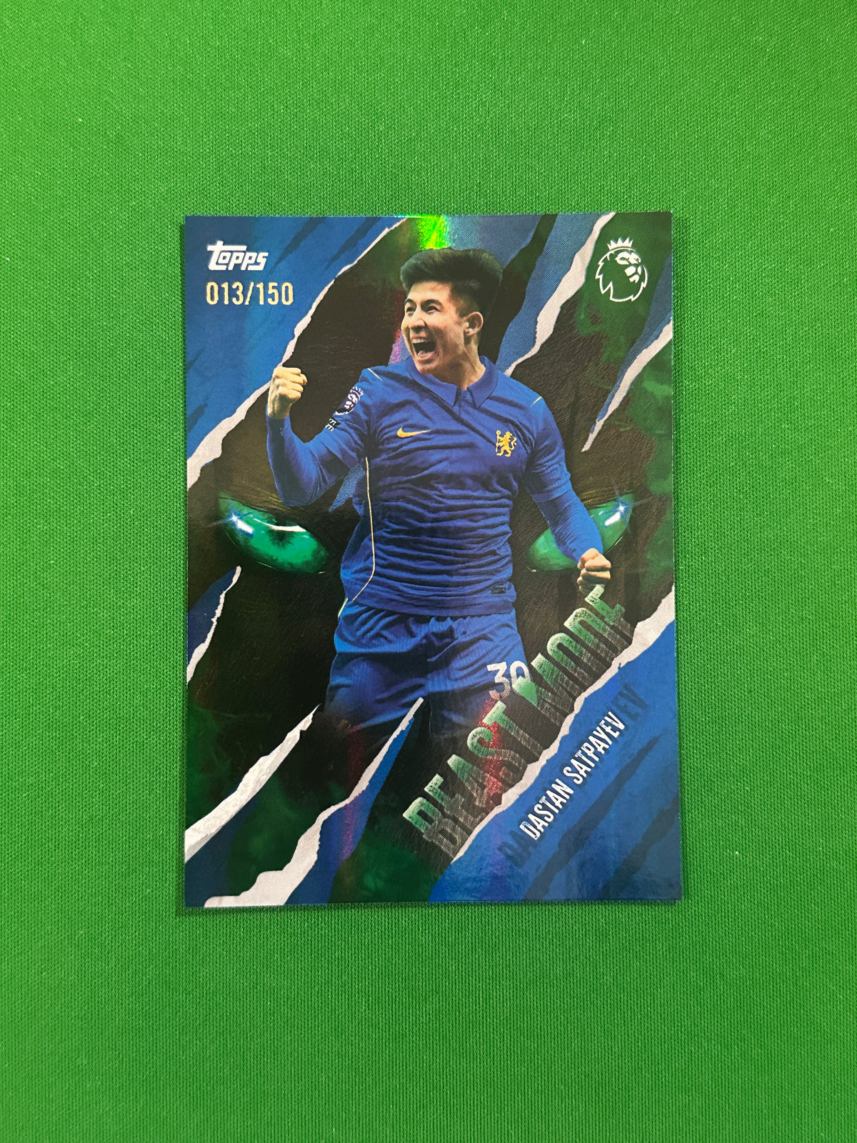 Dastan Satpayev Beast Mode Blue 013/150 — front