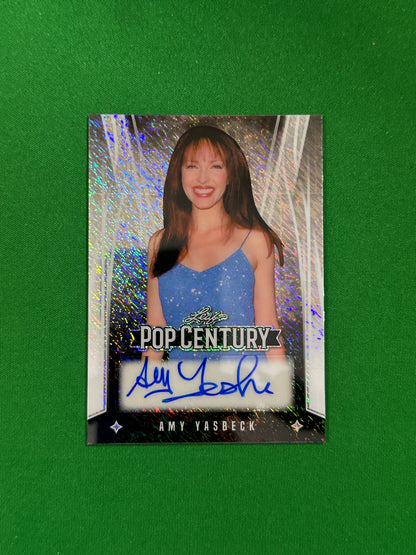 Amy Yasbeck Autograph 5/20 - Leaf Pop Century 2025 - front