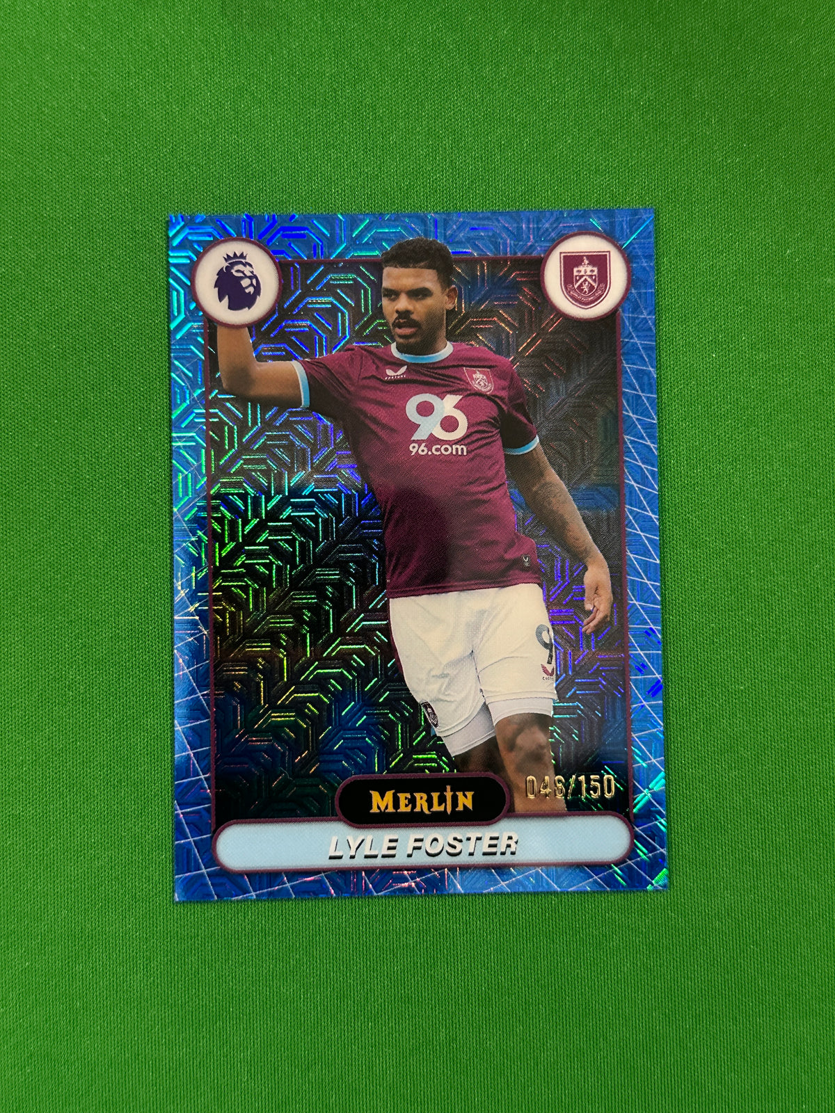 Lyle Foster Parallel Blue Mojo 048/150 - 2026 Topps Merlin Premier League - front