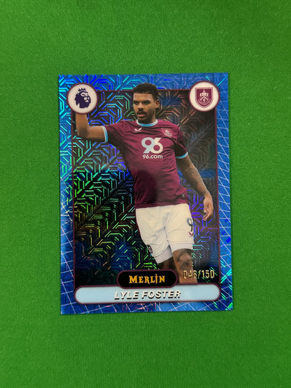 Lyle Foster Parallel Blue Mojo 048/150 - 2026 Topps Merlin Premier League - front