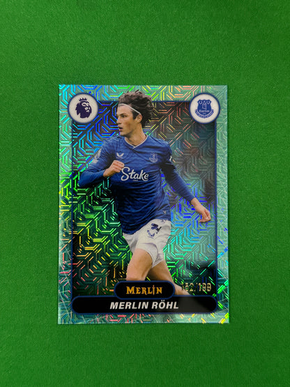 Merlin Röhl Parallel Aqua Mojo 152/199 - 2026 Topps Merlin Premier League - front