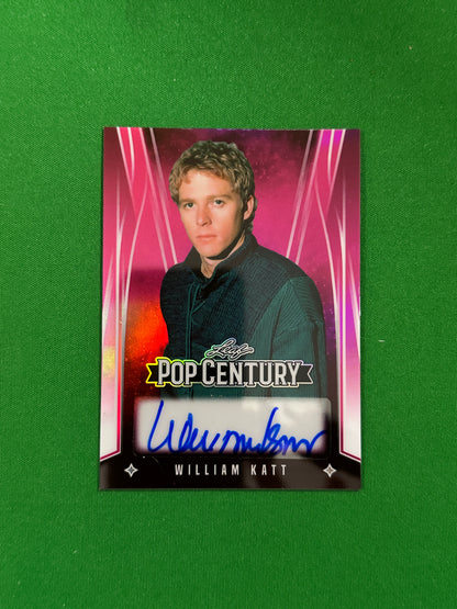William Katt Autograph 7/15 - Leaf Pop Century 2025 - front