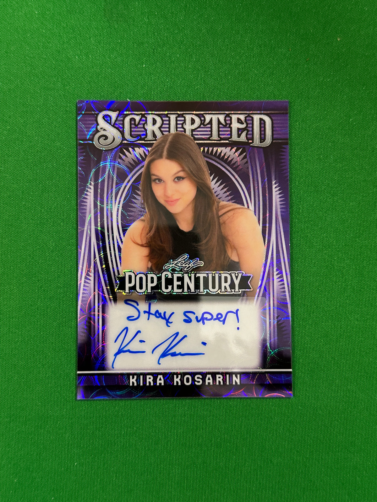 Kira Kosarin Scripted Autograph 4/4 - Leaf Pop Century 2025 - front