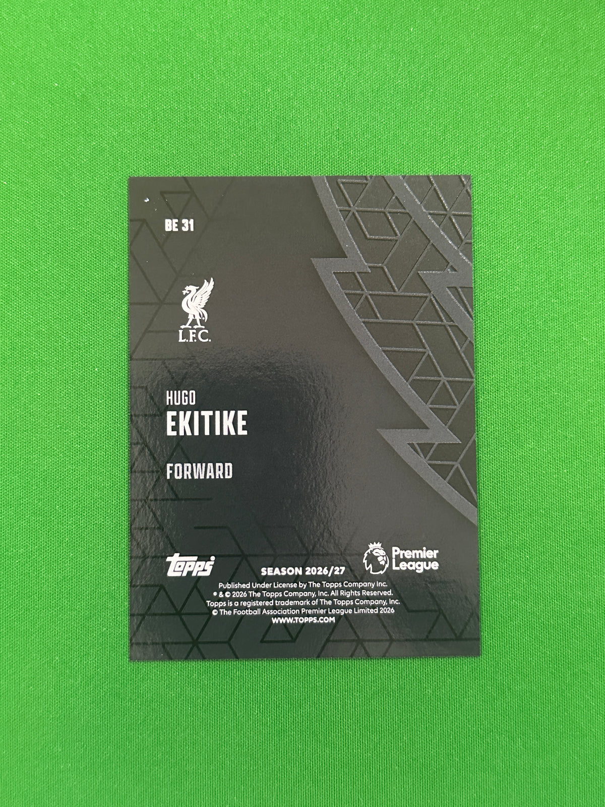Hugo Ekitike Black Edge — back