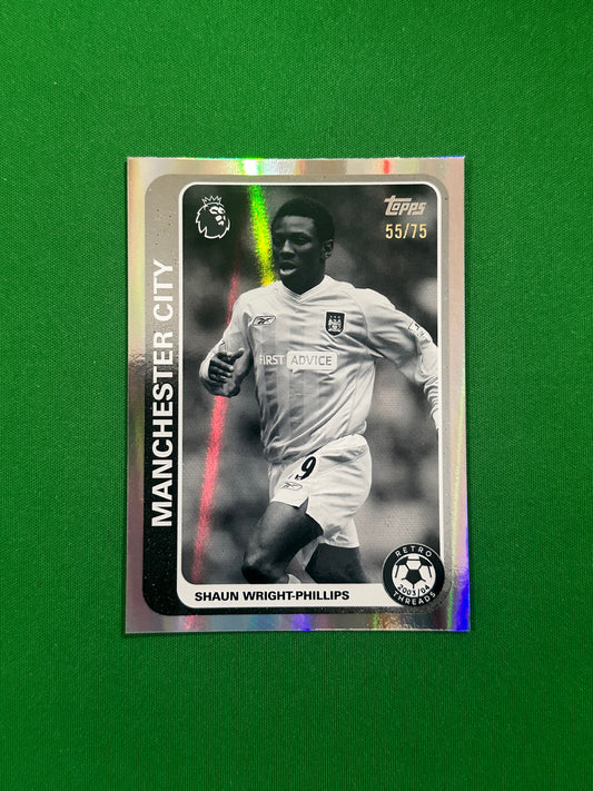 Shaun Wright-Phillips Retro Threads Black and White 55/75 — front