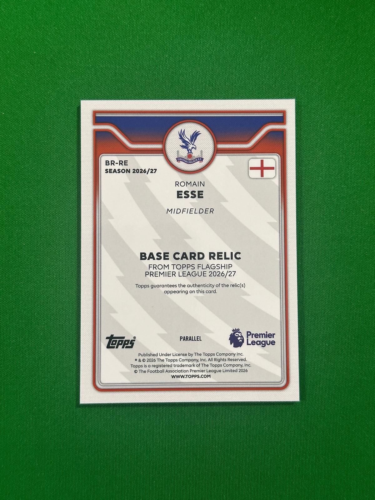 Romain Esse Relic Gold 06/50 — back