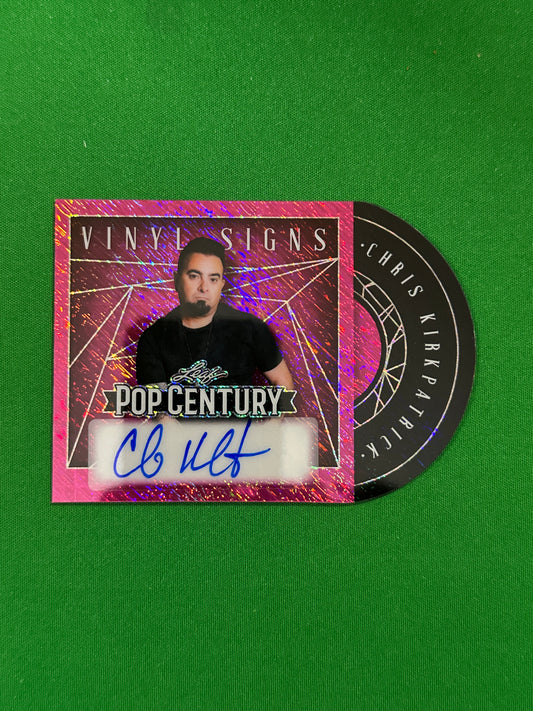 Chris Kirkpatrick Vinyl Signs Autograph 5/8 - Leaf Pop Century 2025 - front
