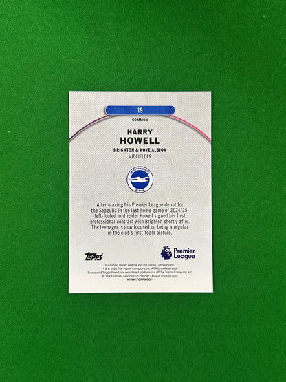 Harry Howell Common Rookie Parallel Gold Refractor 47/50 - 2026 Topps Finest Premier League - back